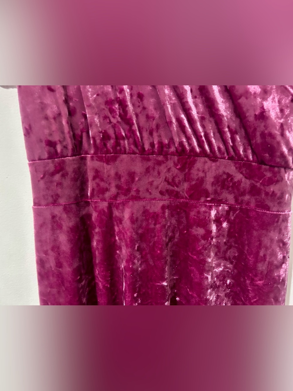 NWOT Velvet Maxi Noelle Dress in Pink Plum - Short Sleeves - Picture 4 of 6